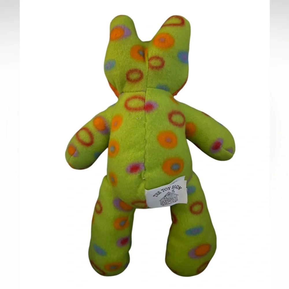 Toy Barn Plush Frog Green Polka Dot‎ Stuffed Animal Toy NWT